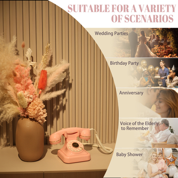 Plastic Wedding Voice Guest Book 32GB Memory Guest Phone Book USB Interface