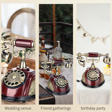 Plastic Telephone Guest Book 32GB Audio Wedding Guestbook For Celebrations