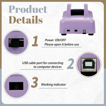 USB Compatible Telephone Guest Book Phone Recording Plastic For Baby Showers