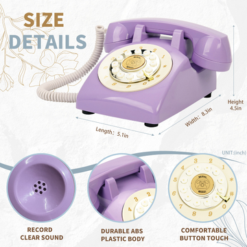 USB Compatible Telephone Guest Book Phone Recording Plastic For Baby Showers