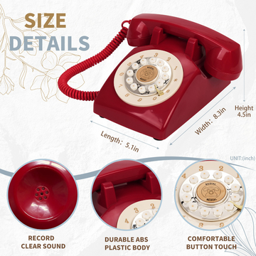 Clear Sound Telephone Guest Book 15hr Audio Guest Book Telephone For Birthday Celebrations