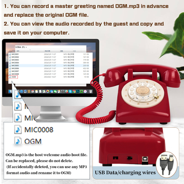 Clear Sound Telephone Guest Book 15hr Audio Guest Book Telephone For Birthday Celebrations