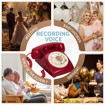 Clear Sound Telephone Guest Book 15hr Audio Guest Book Telephone For Birthday Celebrations