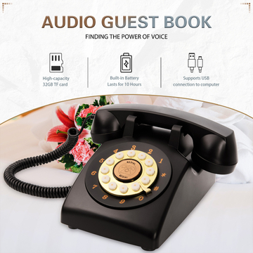 15 Hour Voice Guestbook USB Clear Sound All Occasions Phone Wedding Guest Book