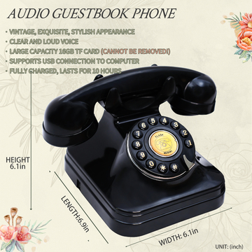 Guest Wishes Phone Audio Guest Book Clear Sound Wedding Guestbook Phone For Graduations