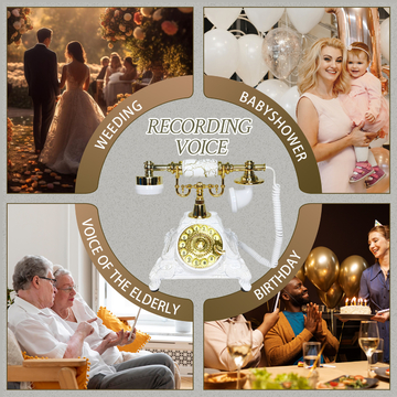 All Events Phone Guest Book Clear Audio Guestbook Phone  Showers For Capturing Memories
