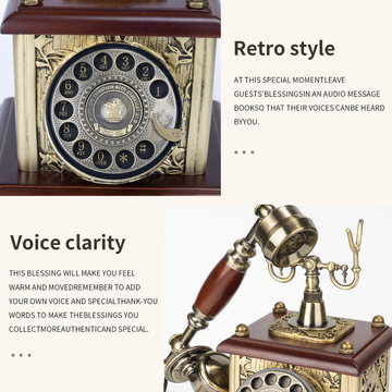 Record Relive Birthday Guest Book Manual Telephone Wedding Guest Book For Anniversaries