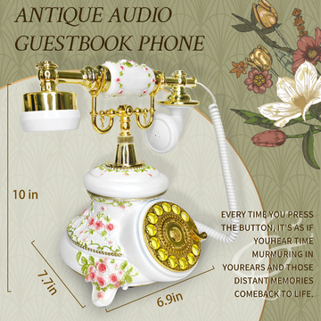 Plastic Messages Phone Recording Guest Book Simple Operation For Holiday Blessings