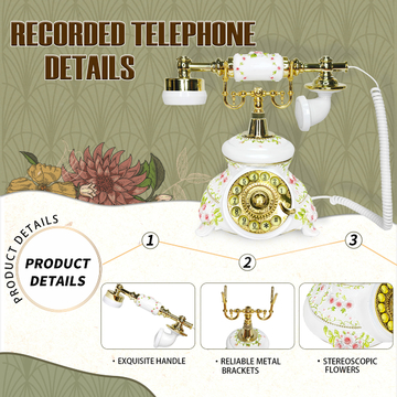 Plastic Messages Phone Recording Guest Book Simple Operation For Holiday Blessings