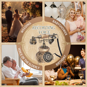 Clear Sound Phone Wedding Guest Book Wedding Audio Guestbook For Baby Showers 10 Hours