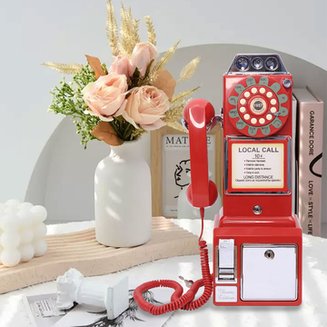 Plastic Telephone Guest Book Simple Operation Audio Phone Guestbook For Events