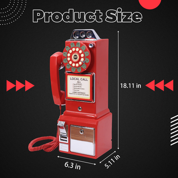 Plastic Telephone Guest Book Simple Operation Audio Phone Guestbook For Events
